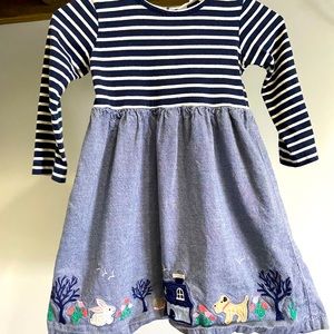 Cute embroidered detail dress